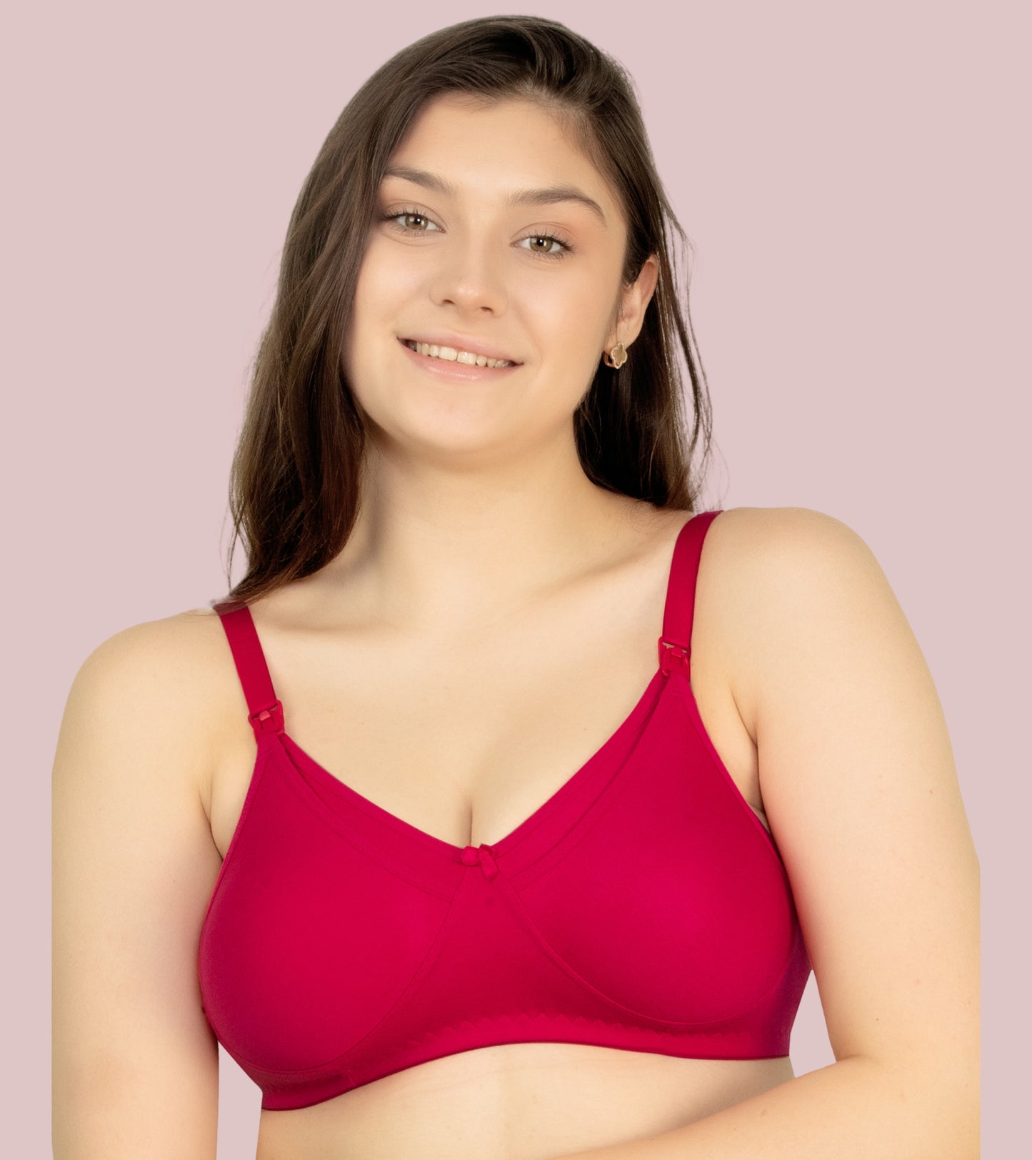 RITIJYA Women's Cotton Multicolor Full Cup Non Padded Feeding Bra/Nursing Bra/Maternity Bra Combo - Pack of 3